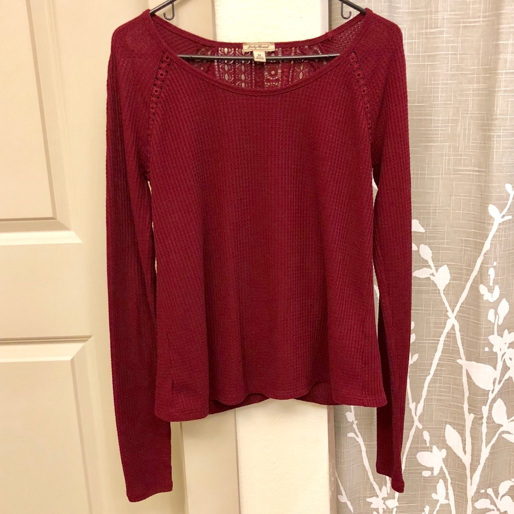 Lucky Brand Longsleeve Thermal Crochete Detailing